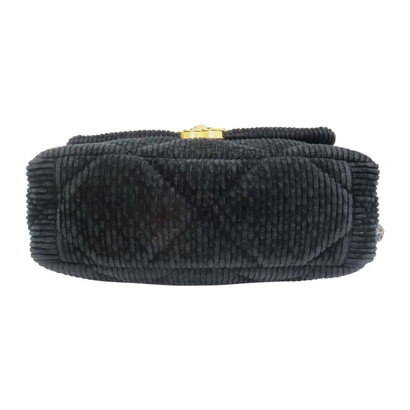 黑色 單寧布 BK Velvet 19包 26CM 鍊帶 肩背包【CHANEL 香奈兒】 AS1160-3
