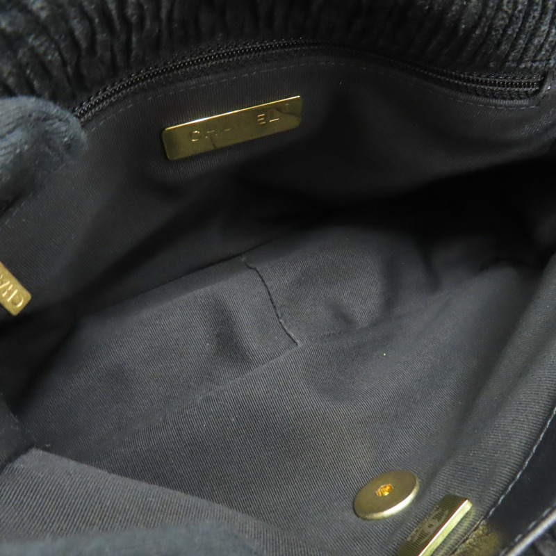 黑色 單寧布 BK Velvet 19包 26CM 鍊帶 肩背包【CHANEL 香奈兒】 AS1160-5