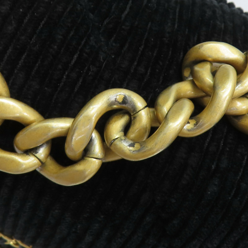 黑色 單寧布 BK Velvet 19包 26CM 鍊帶 肩背包【CHANEL 香奈兒】 AS1160-16