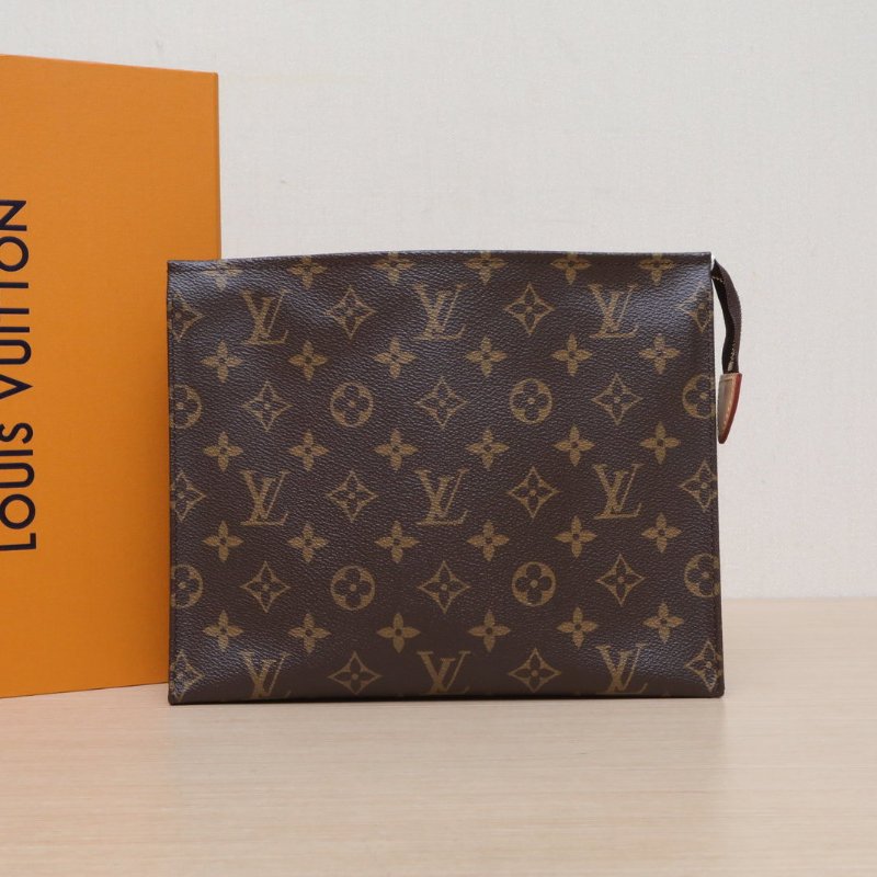 LOUIS VUITTON PocheToilette26號洗漱包老花PVC2021肩背包-0