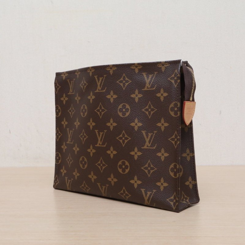 LOUIS VUITTON PocheToilette26號洗漱包老花PVC2021肩背包-2