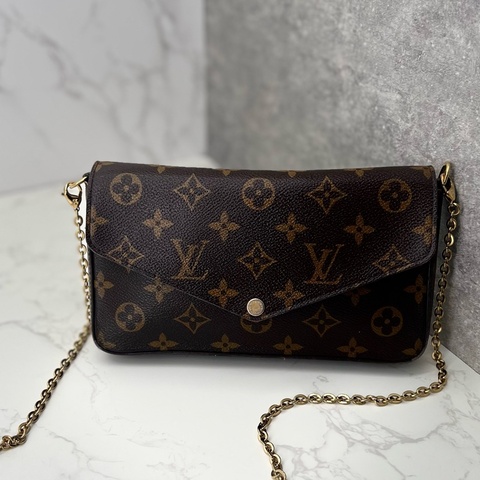 💗香緹國際精品💗 LV 老花三合一鏈條包