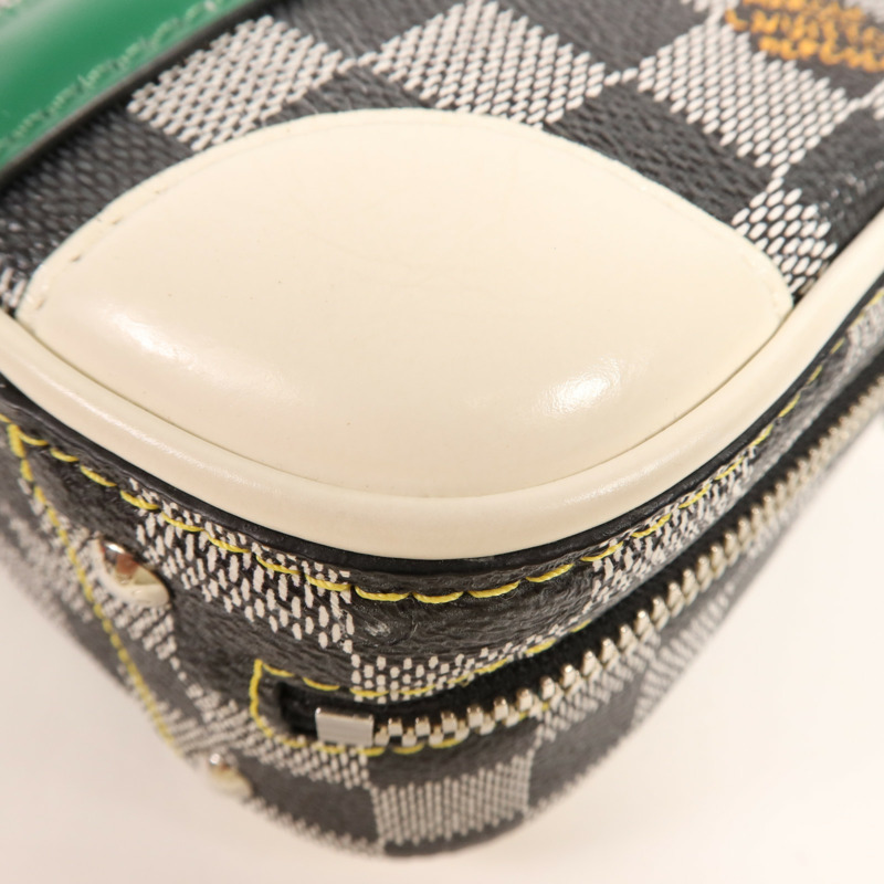 LOUIS VUITTON Damier Valisette BB銀扣手挽肩背兩用袋-5