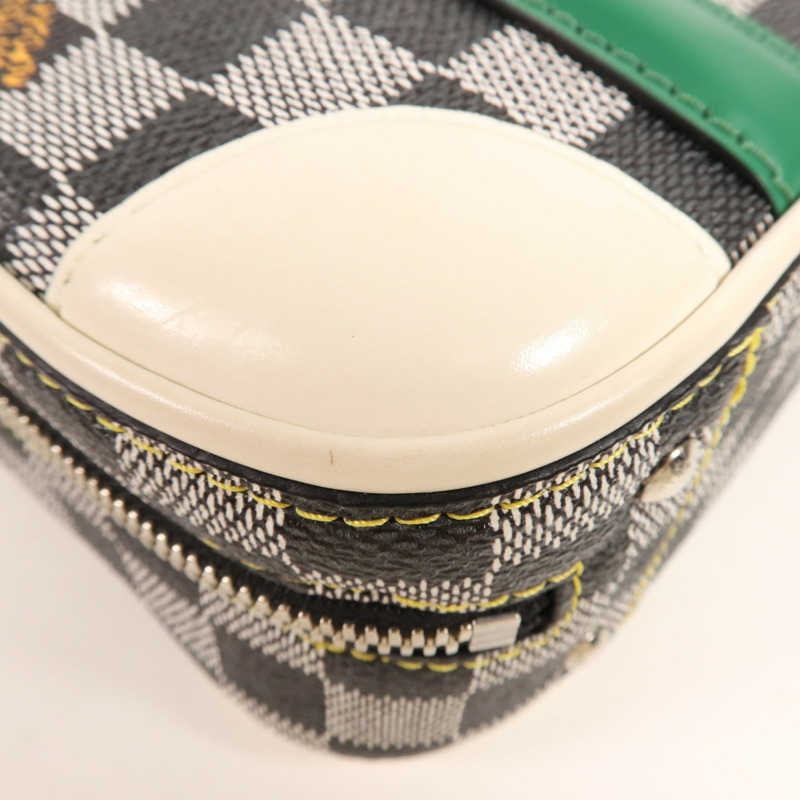 LOUIS VUITTON Damier Valisette BB銀扣手挽肩背兩用袋-6