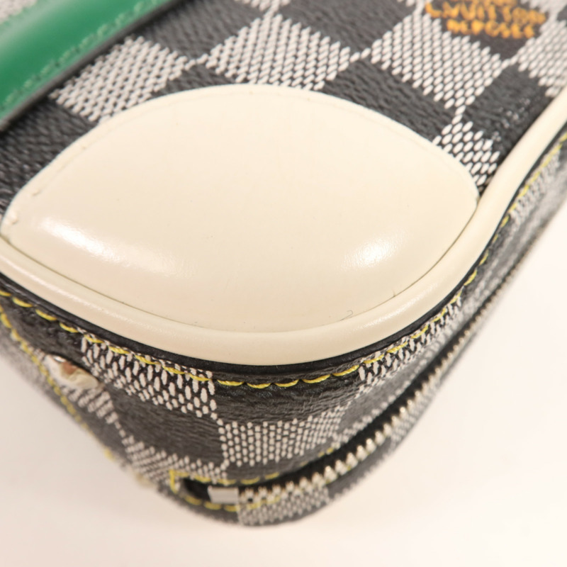 LOUIS VUITTON Damier Valisette BB銀扣手挽肩背兩用袋-7