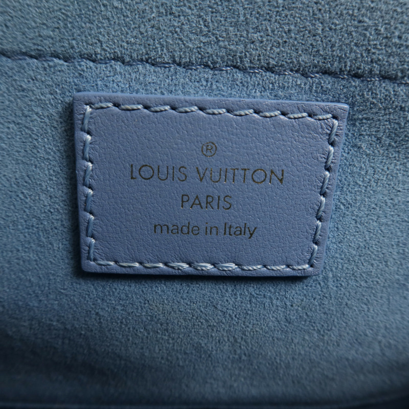 LOUIS VUITTON Monogram Embroidered Quilted Denim New Wave Chain Bag金扣手挽肩背兩用袋-5
