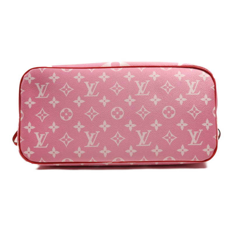 LOUIS VUITTON Monogram Escale Neverfull MM銀扣肩背袋/手挽袋-3