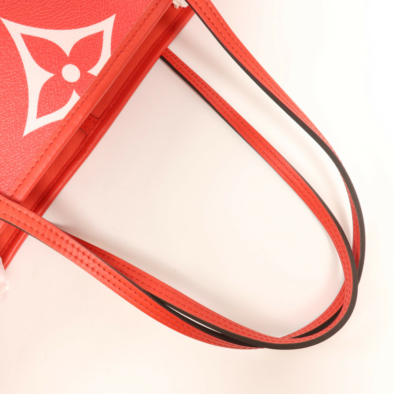 LOUIS VUITTON Monogram Escale Neverfull MM銀扣肩背袋/手挽袋-4