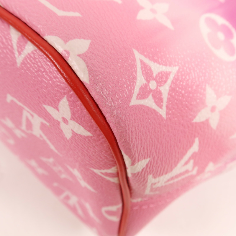 LOUIS VUITTON Monogram Escale Neverfull MM銀扣肩背袋/手挽袋-7