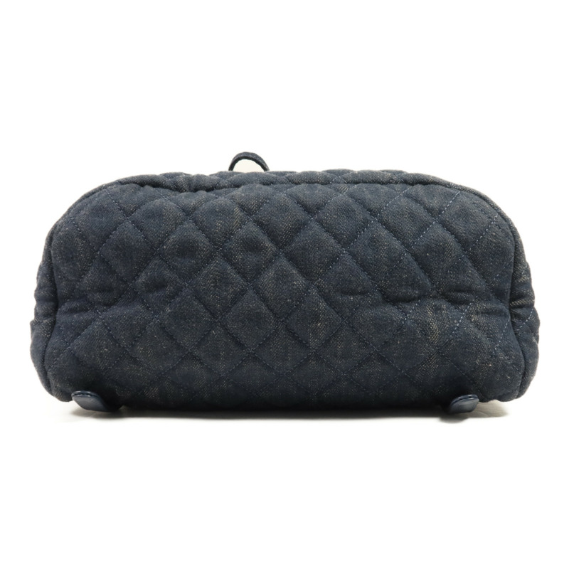 CHANEL 牛仔布Backpack金扣背包-3