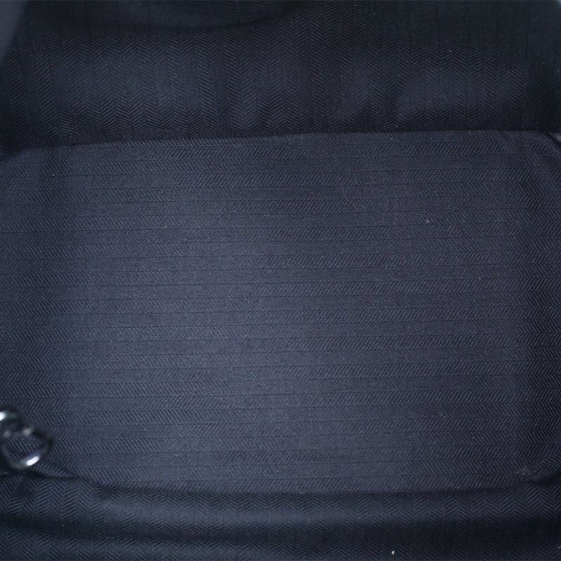 LOEWE Hammock吊床包大號藍色牛皮銀扣肩背包-3