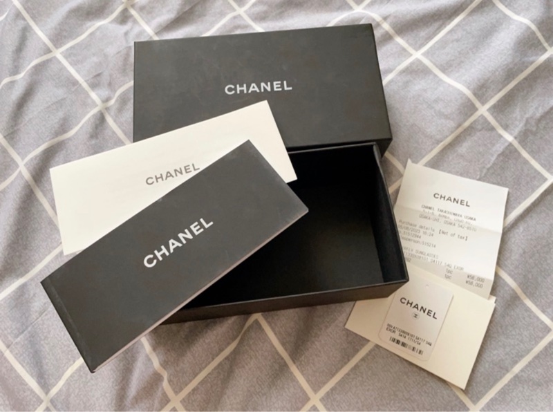 CHANEL 粉色logo太陽眼鏡 墨鏡 貓眼鏡片-5