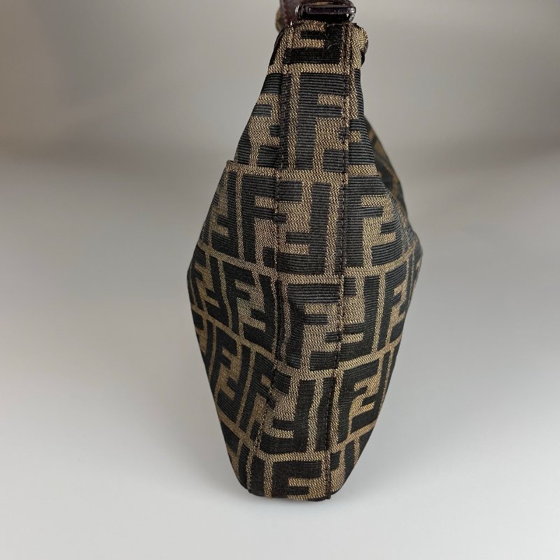 FENDI VINTAGE滿版老花帆布單肩包-2