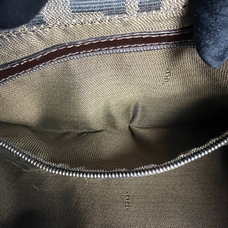 FENDI VINTAGE滿版老花帆布單肩包-5