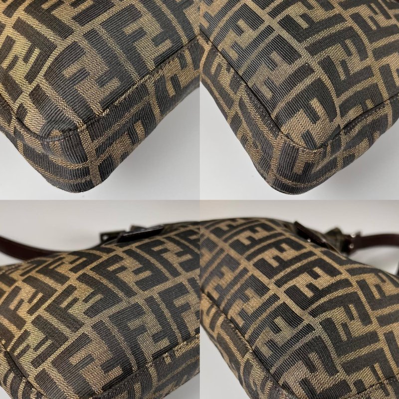 FENDI VINTAGE滿版老花帆布單肩包-9