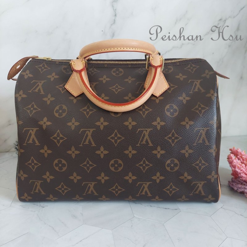LV M41526 SPEEDY 30 🌈實品拍照🌈 波士頓包~二手美品-23