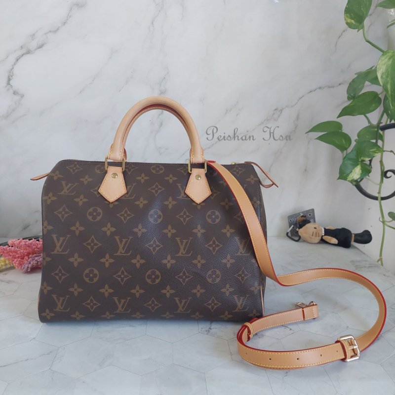 LV M41526 SPEEDY 30 🌈實品拍照🌈 波士頓包~二手美品-72