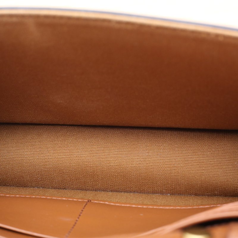 CELINE 老花PVC金扣凱旋門woc鏈條包信封包肩背包-2