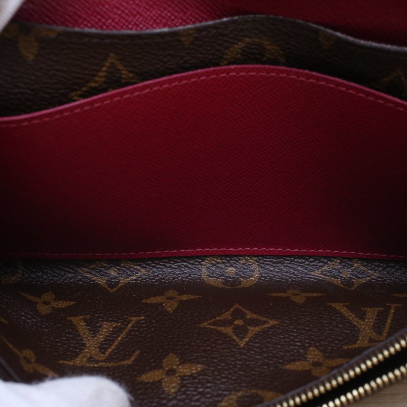 LOUIS VUITTON Emilie豆子錢夾老花PVC2015肩背包-2