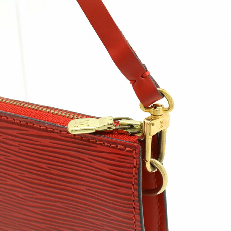 路易威登 Epi 皮革 Pochette 配件手提包,卡斯蒂利亞紅 (M52947)-4