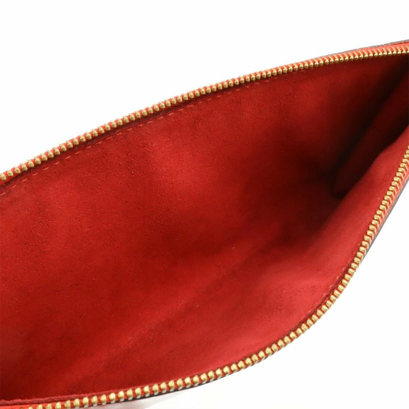 路易威登 Epi 皮革 Pochette 配件手提包,卡斯蒂利亞紅 (M52947)-5