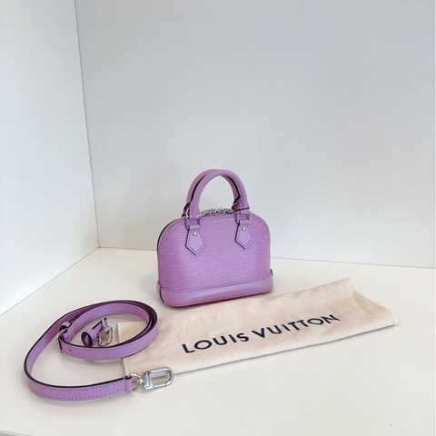 【99新🆕】LV  新款alma nano 薰衣草迷你mini小貝殼手提包 斜挎包 單肩包