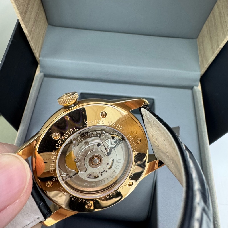 Hamilton 鐵道系列 玫瑰金機械錶 Railroad 系列 瑞士錶-8