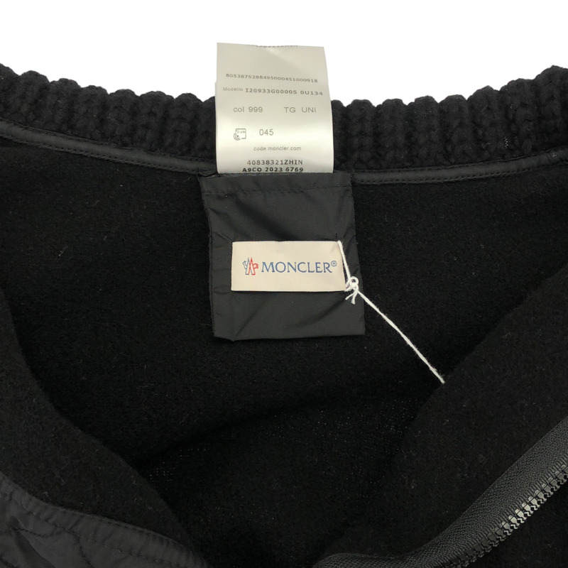 MONCLER 黑色羊毛披肩斗篷，均碼，二手，男女通用-5