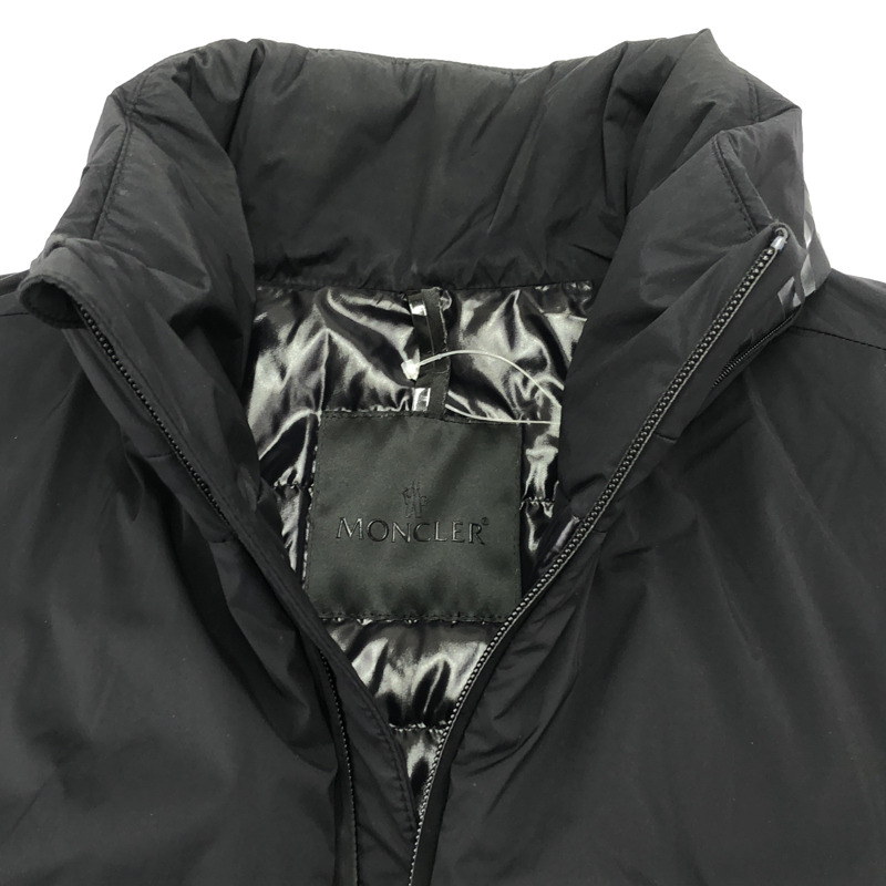 MONCLER CHARTRES 拉鍊羽絨外套 尼龍 黑色 #1 二手 男款-4