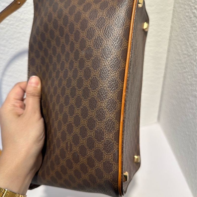 Celine vintage餃子包飯盒包-4