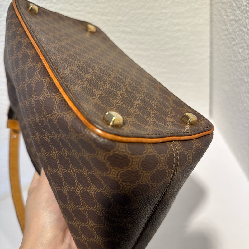 Celine vintage餃子包飯盒包-8