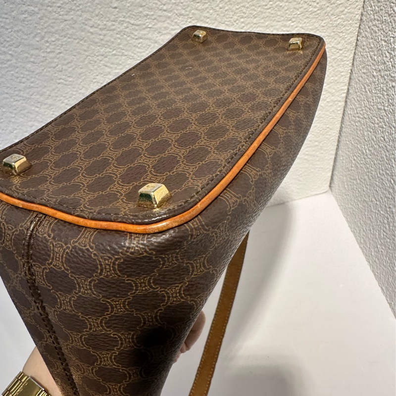 Celine vintage餃子包飯盒包-9