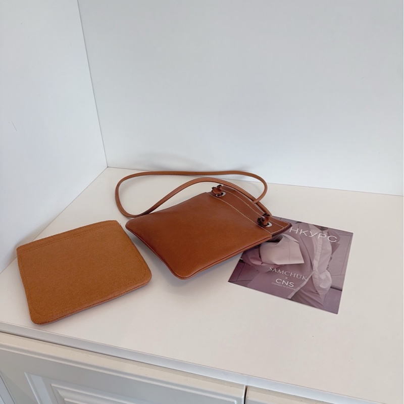 【97新🆕】Hermes Aline mini 金棕銀扣 馬鞍皮 C刻斜挎包-4
