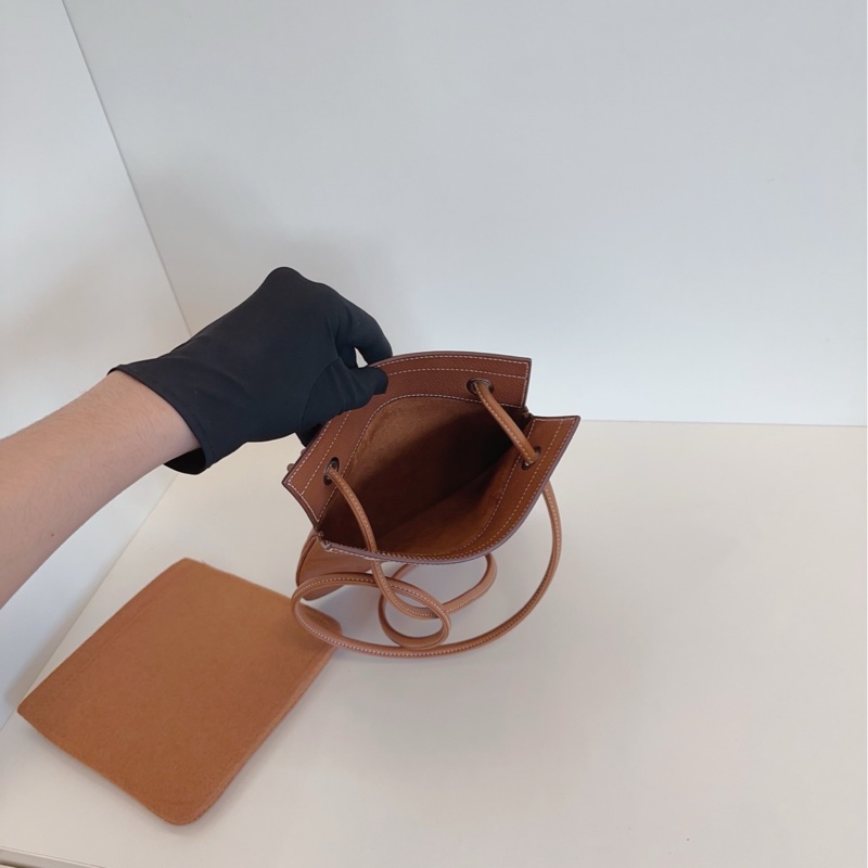 【97新🆕】Hermes Aline mini 金棕銀扣 馬鞍皮 C刻斜挎包-8