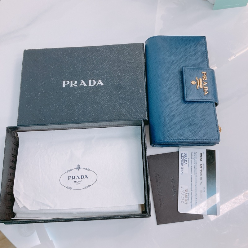 MS0388 PRADA 普拉達十字牛皮紋中號拉鍊銀包SAFFIANA LONG WALLET WITH ZIPPER-10