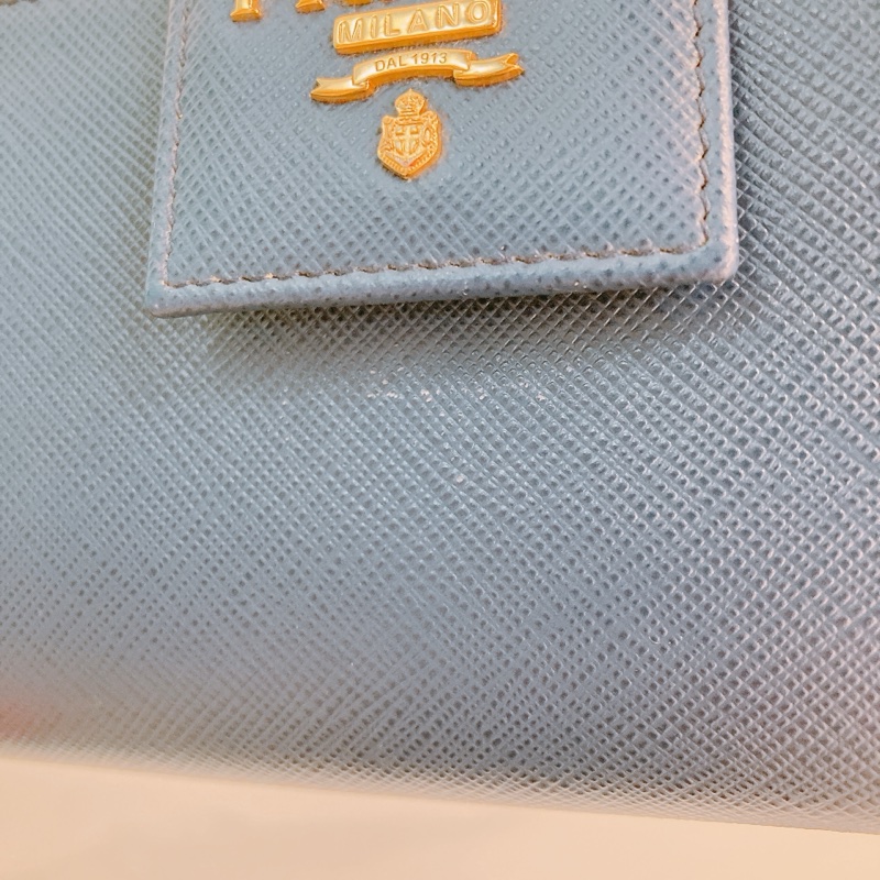 MS0388 PRADA 普拉達十字牛皮紋中號拉鍊銀包SAFFIANA LONG WALLET WITH ZIPPER-15