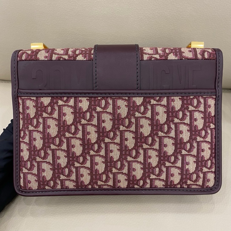 Dior迪奧 蒙田30 酒紅色老花-2