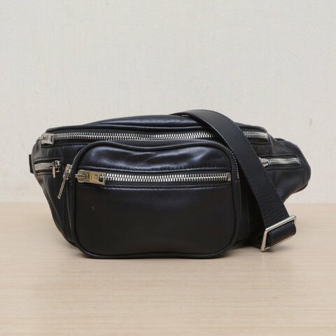 ALEXANDER WANG Attica腰包小號34黑色羊皮肩背包