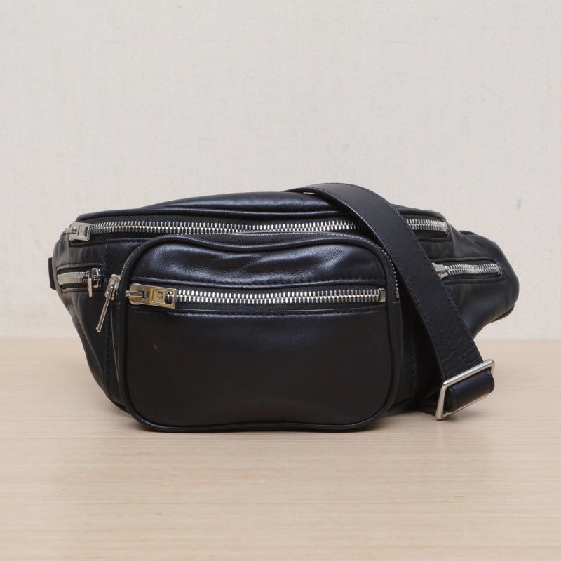 ALEXANDER WANG Attica腰包小號34黑色羊皮肩背包-0