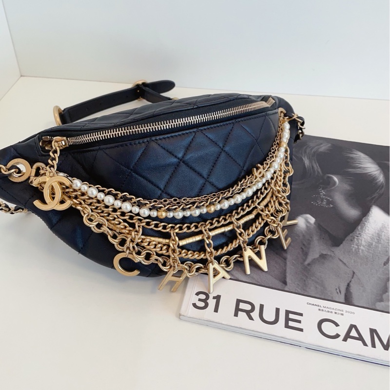 【99新🆕】Chanel  19A埃及系列黑金腰包-7