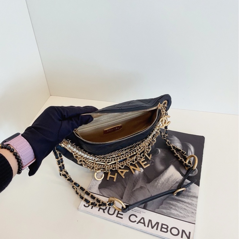 【99新🆕】Chanel  19A埃及系列黑金腰包-8