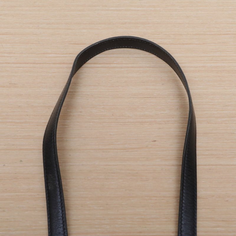 HERMES Kelly3289黑色Box皮圈P金扣肩背包-2