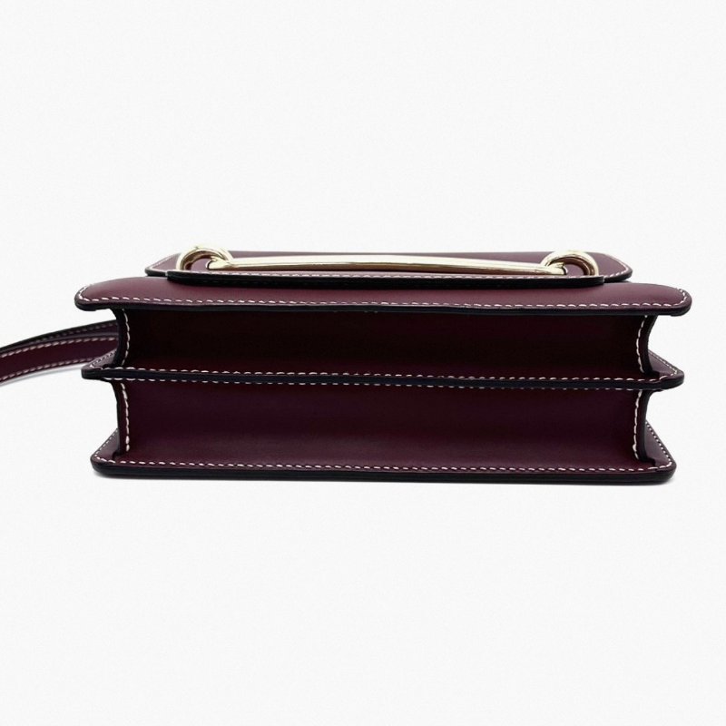 HERMES 豬鼻子波爾多酒紅霧面box皮肩背斜背包 23*21*7 98新配件塵袋-3