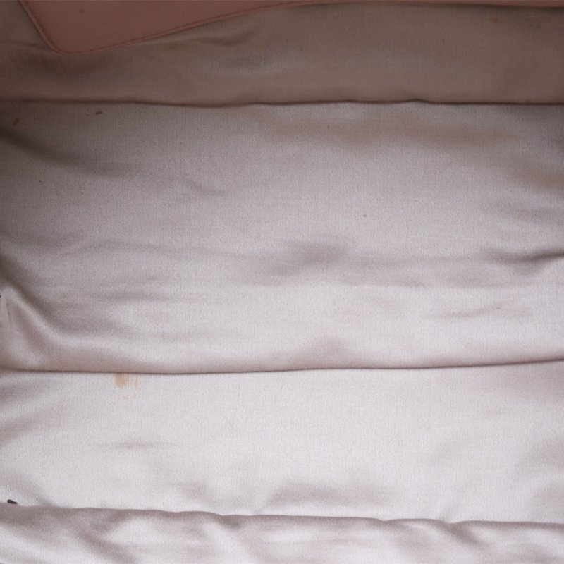 MIU MIU 灰粉色羊皮褶皺手提包斜挎包配可拆卸肩帶肩背包-3