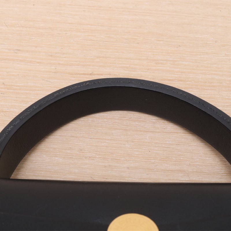 HERMES Herbag31防水帆布89黑色防水帆布/Hunter牛皮U刻金扣肩背包-2