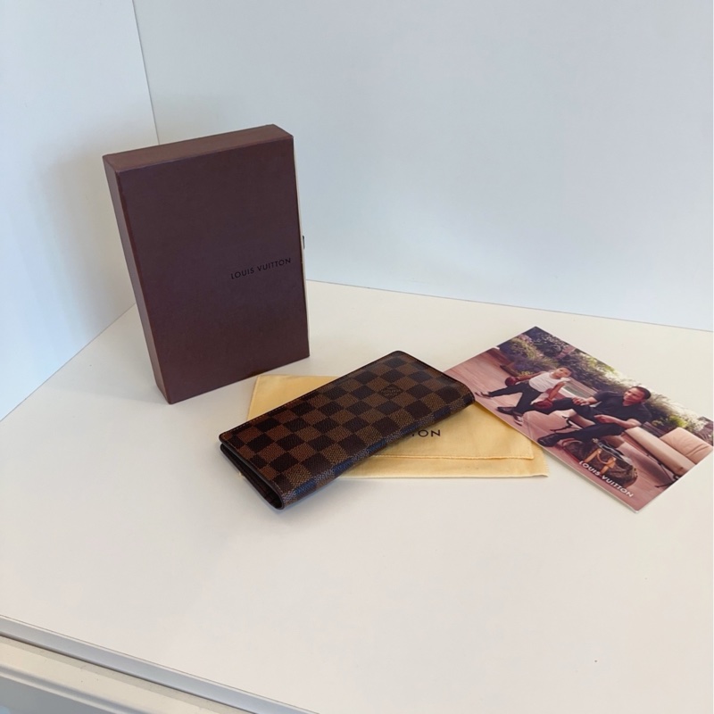 【98新🆕】LV 棕棋盤格 兩折長錢包 多卡槽設計 經典實用-6