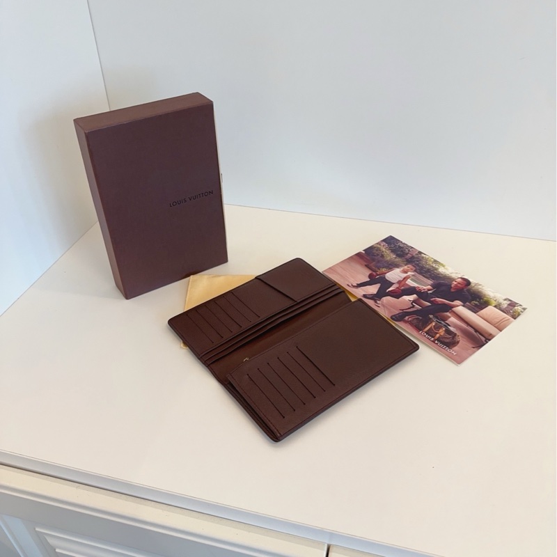 【98新🆕】LV 棕棋盤格 兩折長錢包 多卡槽設計 經典實用-7