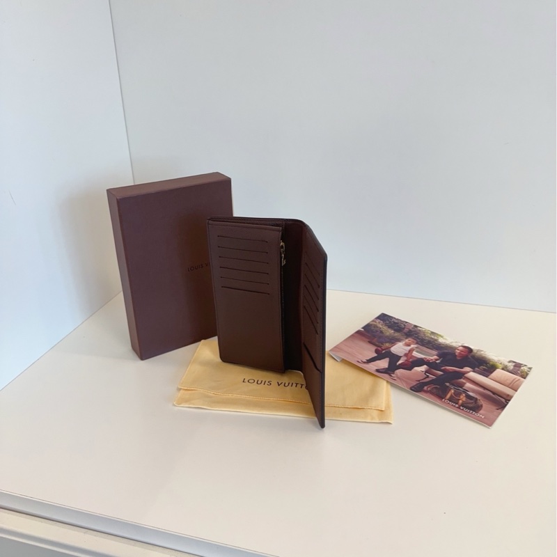 【98新🆕】LV 棕棋盤格 兩折長錢包 多卡槽設計 經典實用-9
