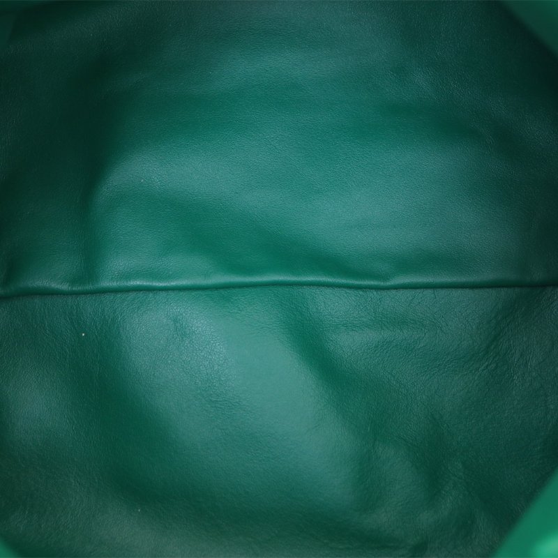 BOTTEGA VENETA Pouch雲朵包TheChain粗鏈條單肩包綠色牛皮金扣肩背包-2