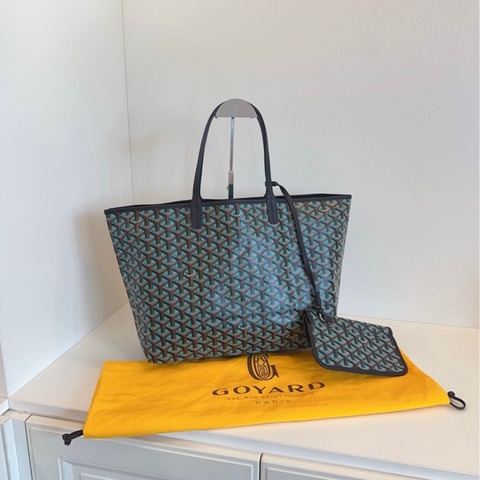 【閒置品🆕】Goyard 週年限量🧩波普綠Saint Louis Tote子母購物袋 小號 手提包 單肩包